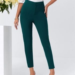 Green high waisted pants
